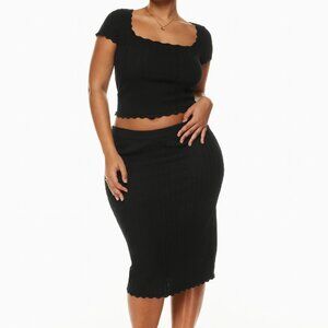 Aritzia Wilfred Vines Skirt in Black